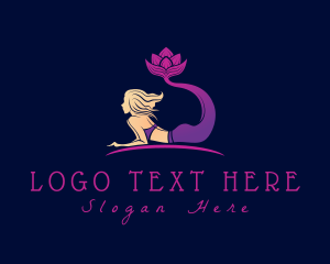 Wellness Floral Mermaid logo