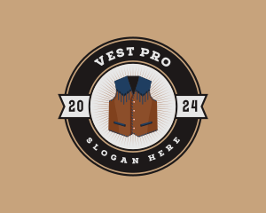 Fashion Cowboy Vest logo design