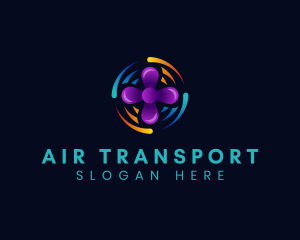 Wind Exhaust Fan logo design