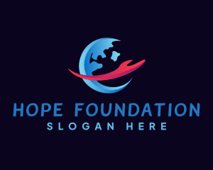 World Hand Foundation logo design