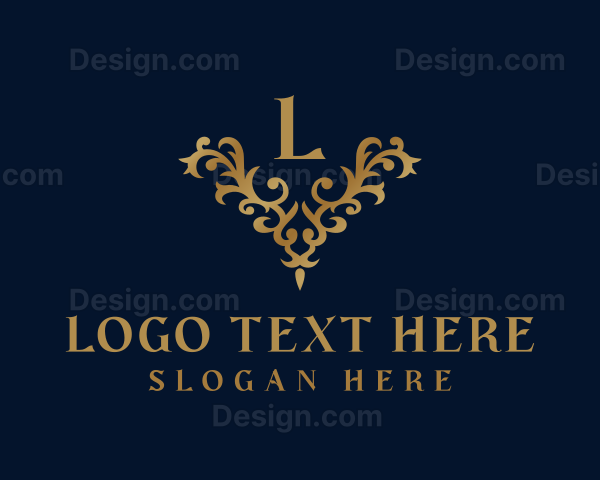 Golden Ornament Luxury Logo