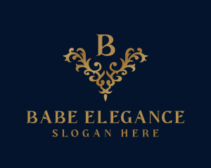 Golden Ornament Luxury logo design