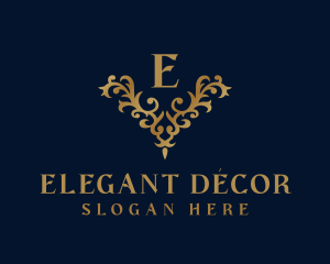 Golden Ornament Luxury logo design