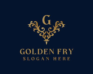 Golden Ornament Luxury logo design