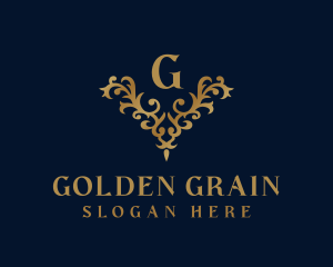 Golden Ornament Luxury logo design