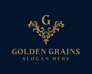 Golden Ornament Luxury logo design