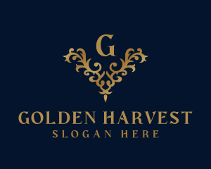 Golden Ornament Luxury logo design