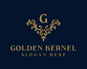 Golden Ornament Luxury logo design