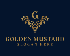 Golden Ornament Luxury logo design