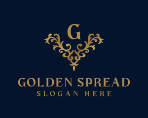 Golden Ornament Luxury logo design