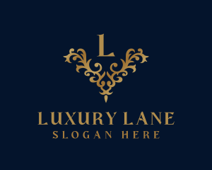 Golden Ornament Luxury logo design