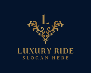 Golden Ornament Luxury logo design