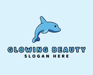 Baby Dolphin Animal Logo