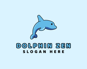 Baby Dolphin Animal logo