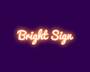 Orange Neon Sign logo