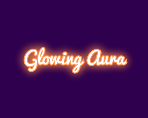 Orange Neon Sign logo design