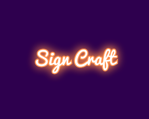 Orange Neon Sign logo