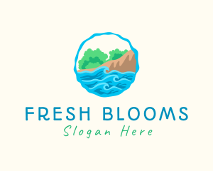 Natural Water Trees logo design