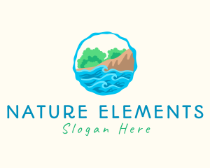 Natural Water Trees logo design