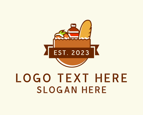 Grocery Bag logo example 4