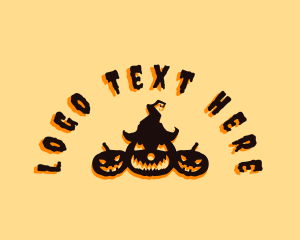 Halloween Spooky Pumpkin logo