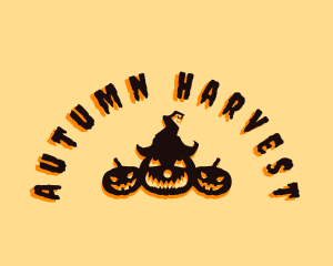 Halloween Spooky Pumpkin logo design