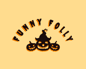 Halloween Spooky Pumpkin logo design