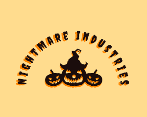 Halloween Spooky Pumpkin logo design