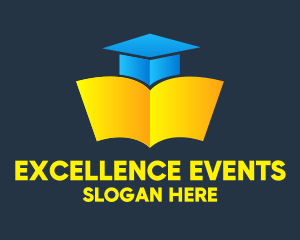 Gradient Graduation Book  logo