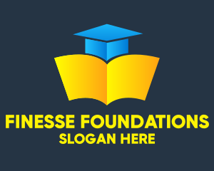 Gradient Graduation Book  logo