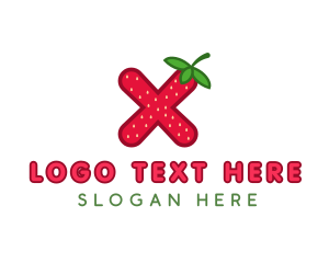 Berry Fruit Letter X logo