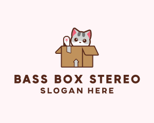 Pet Cat Box logo design