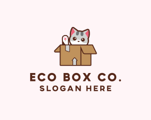 Pet Cat Box logo design