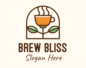 Organic Brewed Coffee logo design