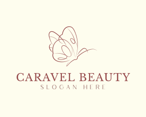 Beautiful Garden Butterfly logo design