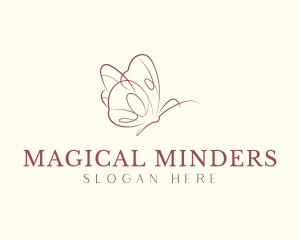 Beautiful Garden Butterfly logo design