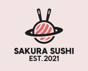 Sushi Orbit Planet  logo design