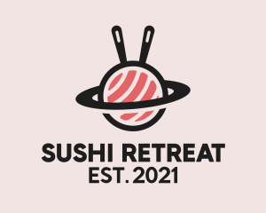 Sushi Orbit Planet  logo design