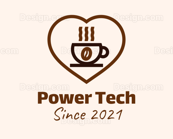 Coffee Cup Love Logo