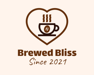 Coffee Cup Love logo design