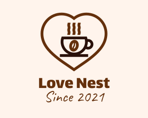 Coffee Cup Love logo design