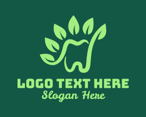 Green Natural Tooth logo