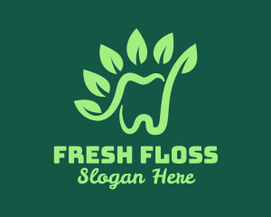 Green Natural Tooth logo