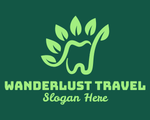 Green Natural Tooth logo