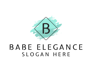 Elegant Paintbrush Fashion logo design