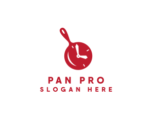 Cooking Pan Clock logo