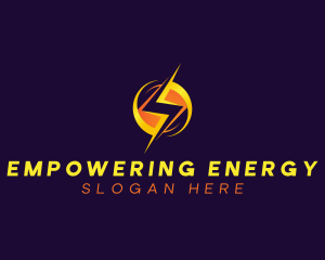 Voltage Lightning Power logo design