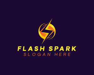 Voltage Lightning Power logo design