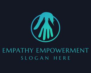 Hand Massage Wellness logo design