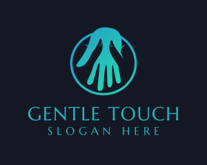 Hand Massage Wellness logo design